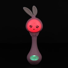 Load image into Gallery viewer, Musical Flashing Baby Rattles Infant Bells Juguetes Rabbit Hand Bells Rattles Newborn Baby Toy Early Educational Baby Toys 0-12M