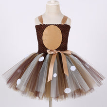Load image into Gallery viewer, Deer Tutu Dress Baby Girls Dresses for Girls Halloween Costume For Kids Elk Cosplay Christmas Birthday Party Dress With Headband