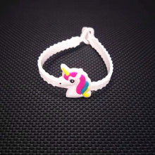 Load image into Gallery viewer, 10pcs Unicorn Party Decoration Rubber Bangle Bracelet Unicorn Birthday Party Decorations Kids Gifts Baby Shower Unicornio Party