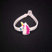 Load image into Gallery viewer, 10pcs Unicorn Party Decoration Rubber Bangle Bracelet Unicorn Birthday Party Decorations Kids Gifts Baby Shower Unicornio Party