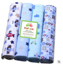 Load image into Gallery viewer, 4Pcs/Lot Baby Blankets Newborn Muslin Diapers 100% Cotton Baby Swaddle Blanket for Newborns Photography Kids Muslin Swaddle Wrap