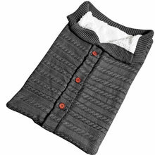 Load image into Gallery viewer, Baby Sleeping Bag Envelope Winter Kids Sleepsack Footmuff For Stroller Knitted Sleep Sack Newborn Swaddle Knit Wool Slaapzak