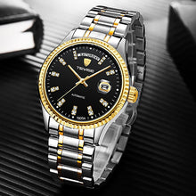 Load image into Gallery viewer, Tevise Men Luxury Golden Automatic Mechanical Watch Men Stainless steel Date Business Wristwatch Relogio Masculino