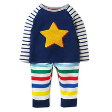 Load image into Gallery viewer, Boys Set with Animal Applique Sweatshirt+Pants Autumn Winter Children Clothing Sets Kids Back to School Outfit Baby Boys Clothes