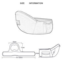 Load image into Gallery viewer, 70-120cm Waist belt Baby Carrier Waist Stool Walkers Baby Sling Hold Waist Belt Backpack Hipseat Belt Kids Infant Hip Seat