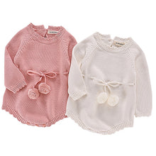Load image into Gallery viewer, Autumn Baby Knitted Rompers Sweater Baby Girl Long-sleeve Knitted Overalls Infant Girl Princess Cotton Clothes Baby Girl Romper