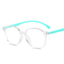 Load image into Gallery viewer, new children anti-blue light flat mirror baby retro frame baby round frame TR90 jelly colored glasses