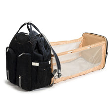 Load image into Gallery viewer, Baby Infant Nappy Changing Bag Portable Large Capacity Folding Crib Diaper Backpack Stroller Straps Pad for Travel Outdoor 28GD