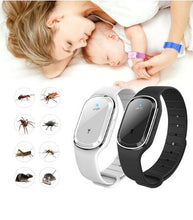 Load image into Gallery viewer, Ultrasonic Anti Mosquito Insect Pest Bugs Repellent Repeller Wrist Bracelet