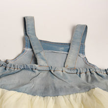 Load image into Gallery viewer, Summer Lace Denim Patch Baby Girl Dress Children Party Frock Toddler Girl Clothing Kids Princess Dress