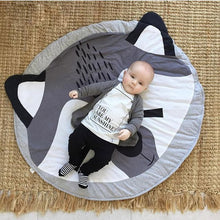 Load image into Gallery viewer, 90CM Kids Play Game Mats Round Carpet Rugs Mat Cotton Swan Crawling Blanket Floor Carpet Toys Room Decoration INS Baby Gifts