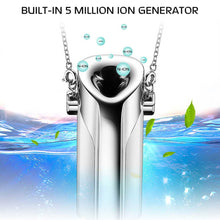 Load image into Gallery viewer, Portable Air Purifier USB wearable necklace negative ionizer Anion personal air purifier PM 2.5 cleaner Air Freshener