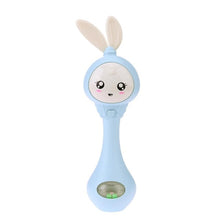 Load image into Gallery viewer, Musical Flashing Baby Rattles Infant Bells Juguetes Rabbit Hand Bells Rattles Newborn Baby Toy Early Educational Baby Toys 0-12M