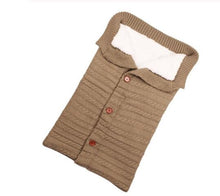 Load image into Gallery viewer, Baby Sleeping Bag Envelope Winter Kids Sleepsack Footmuff For Stroller Knitted Sleep Sack Newborn Swaddle Knit Wool Slaapzak
