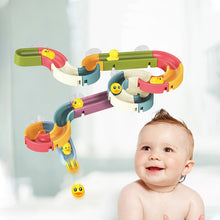Load image into Gallery viewer, Bath Toys Baby Bathroom Duck DIY Track Bathtub Kids Play Water Games Tool Bathing Shower Wall Suction Set Bath Toy for Children