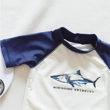 Load image into Gallery viewer, Baby 3pcs/set Boys Swimming Suits Beachwear Swimsuit Kids Boys Swim Caps Shirts Pants