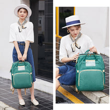 Load image into Gallery viewer, Mom Backpack Diaper Bags With Changing Pad Portable Folding Multifunctional Baby Bed Bags Travel Backpack Mochila Baby Nappy Bag