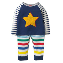 Load image into Gallery viewer, Boys Set with Animal Applique Sweatshirt+Pants Autumn Winter Children Clothing Sets Kids Back to School Outfit Baby Boys Clothes