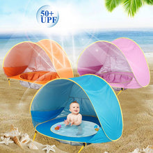 Load image into Gallery viewer, Summer Seaside Baby Beach Tent Pops Up Portable Shade Pool UV Protection Sun Shelter Kids Outdoor Camping Sunshade Beach Toy