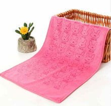 Load image into Gallery viewer, 25*50cm Cute Baby Kid Towel Face Microfiber Absorbent Drying Bath Beach Towel Washcloth Swimwear Baby Towel Cotton Kids Towel