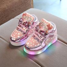 Load image into Gallery viewer, Toddler Baby Shoes Fashion Sneakers For Children Girl Boys Star Luminous Child Casual Colorful Light Shoes Sneakers 2019