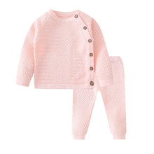 Load image into Gallery viewer, Infant Baby Sweater Suit 2021 Autumn Winter Girl Knitting Sweater Set Warm Baby Boy Clothing 2pcs Newborn Baby Clothes 0-3 Years