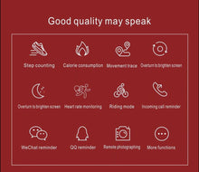 Load image into Gallery viewer, E78 Women bracelet watch men heart rate blood pressure smart wristband fitness band tracker Ip68 waterproof sport watch swim