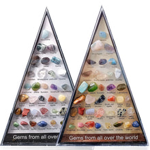 Load image into Gallery viewer, 36 PCS/Box Natural Healing Crystals Mineral Specimens Irregular Tumbled Stones Rock Collection Box