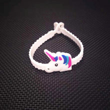 Load image into Gallery viewer, 10pcs Unicorn Party Decoration Rubber Bangle Bracelet Unicorn Birthday Party Decorations Kids Gifts Baby Shower Unicornio Party