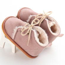 Load image into Gallery viewer, Newborn Baby Girl Boy Shoes Warm Snow Boots Toddler Infant Booties Prewalker Black White Pink