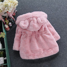 Load image into Gallery viewer, Winter Baby Girls Clothes Faux Fur Fleece Coat Pageant Warm Jacket Xmas Snowsuit 1-8Y Baby Hooded Jacket Outerwear