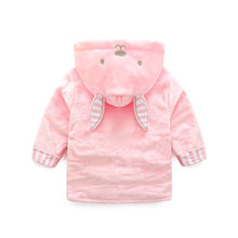 Load image into Gallery viewer, Cartoon Kids Coat Robes Flannel Child Boys Girls Robes Lovely Animals Hooded Bath Robes Towel Pajamas baby Bathrobe Coats