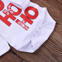 Load image into Gallery viewer, Toddler Kids Plus Size Clothes Sets Infant Baby Boys Girls Romper Letter Print Long Sleeve Tops Pants Christmas Deer Outfits Set
