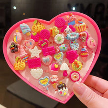 Load image into Gallery viewer, Children's Ring Female Cartoon Jewelry Princess Ring Resin Toy Set Kindergarten Little Gift Girl Handwear