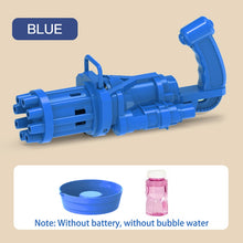Load image into Gallery viewer, New Magic dolphin Gatling Bubble Gun Automatic Bubble Machine Gun Soap Bubble Blower Outdoor Kids Child Toy for Kids