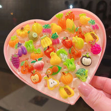 Load image into Gallery viewer, Children's Ring Female Cartoon Jewelry Princess Ring Resin Toy Set Kindergarten Little Gift Girl Handwear