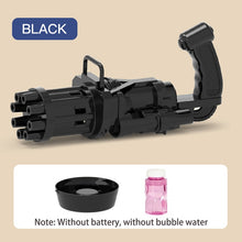 Load image into Gallery viewer, New Magic dolphin Gatling Bubble Gun Automatic Bubble Machine Gun Soap Bubble Blower Outdoor Kids Child Toy for Kids
