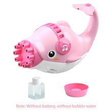 Load image into Gallery viewer, New Magic dolphin Gatling Bubble Gun Automatic Bubble Machine Gun Soap Bubble Blower Outdoor Kids Child Toy for Kids