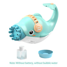 Load image into Gallery viewer, New Magic dolphin Gatling Bubble Gun Automatic Bubble Machine Gun Soap Bubble Blower Outdoor Kids Child Toy for Kids