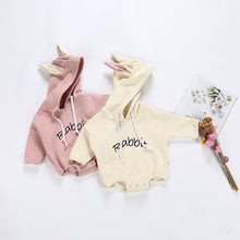 Load image into Gallery viewer, Todder Kid new born baby clothes Girl Boy Rabbit Letter Sweatshirt Tops Spring Autumn clothes Pullover Bodysuit baby costumes