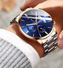 Load image into Gallery viewer, BELUSHI Fashion Men's Quartz Watch Chronograph Sport Men Watches Top Brand Luxury Full Steel Waterproof Clock Male Wristwatch