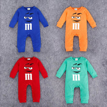 Load image into Gallery viewer, Infant Clothes Autumn NewBorn Baby Rompers letter M Clothing Costumes Cartoon Funny Kids Jumpsuit New Born Boys Clothes