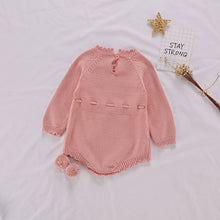 Load image into Gallery viewer, Autumn Baby Knitted Rompers Sweater Baby Girl Long-sleeve Knitted Overalls Infant Girl Princess Cotton Clothes Baby Girl Romper