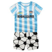 Load image into Gallery viewer, Baby Boys Clothing Sets Baseball Uniform 2pcs/Set  Baby Girls Clothes Cartoon Blue Whale Short Sleeve Infant Cotton Underwear