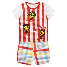 Load image into Gallery viewer, Baby Boys Clothing Sets Baseball Uniform 2pcs/Set  Baby Girls Clothes Cartoon Blue Whale Short Sleeve Infant Cotton Underwear