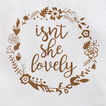 Load image into Gallery viewer, Summer Baby Girl Clothes Newborn Girls Letter Print Romper Bodysuit+Dot Pants+headband Outfits 3-18 Months Clothing