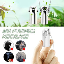 Load image into Gallery viewer, Portable Air Purifier USB wearable necklace negative ionizer Anion personal air purifier PM 2.5 cleaner Air Freshener