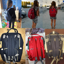 Load image into Gallery viewer, Diaper Bag Mommy Nappy Bags: Large Capacity Baby Travel Backpack Desiger Nursing Bag Baby Care