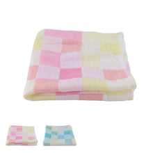 Load image into Gallery viewer, Sale 28*28cm Square Towels Cotton gauze Plaid Towel Kids Bibs Daily Use Hand Face Towels for Kids