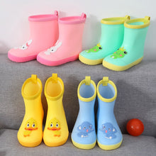Load image into Gallery viewer, KushyShoo Classic Children's Shoes PVC Rubber Kids Baby Cartoon Shoes Water Shoes Waterproof Rain Boots Toddler Girl Rainboots